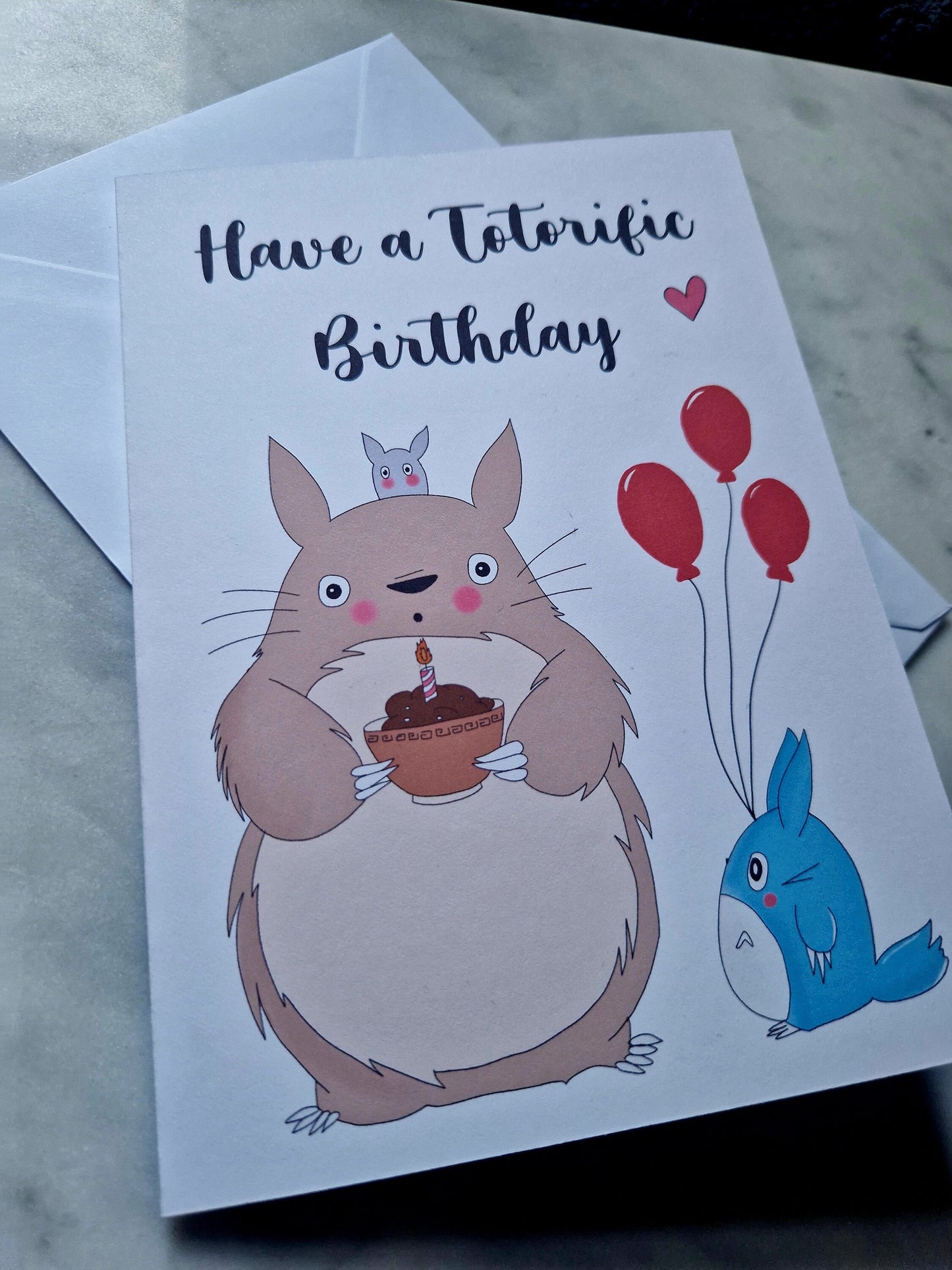 My Neighbor Totoro Birthday Card: Studio Ghibli Illustration